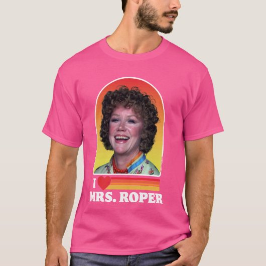 Ik hou van Mrs Roper Helen Roper Three's Company R T-shirt (Voorkant)