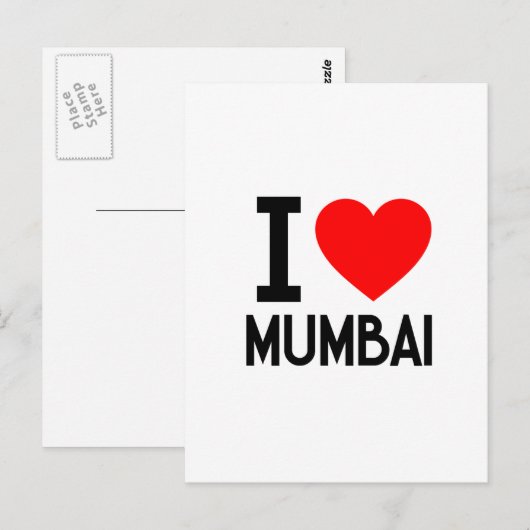 Ik hou van Mubai Briefkaart (Voorkant / Achterkant)