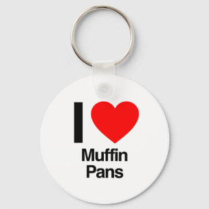 ik hou van muffin pans sleutelhanger