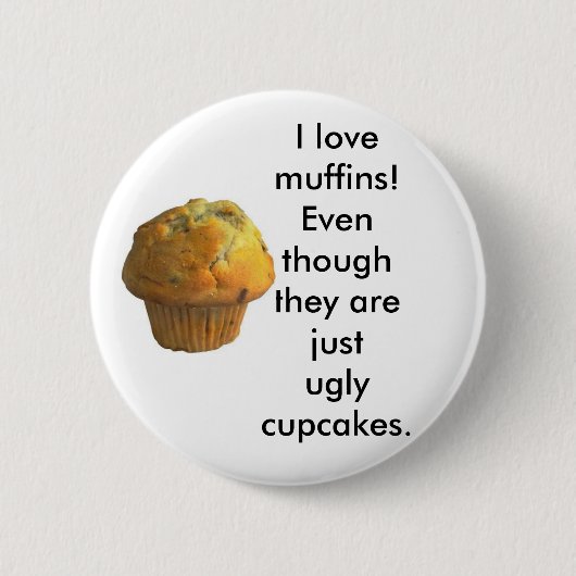 Ik hou van Muffins! Ronde Button 5,7 Cm (Voorkant)
