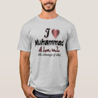 Ik hou van Muhammad, de boodschapper van Allah T-shirt