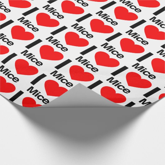 ik hou van muizen cadeaupapier (Hoek)