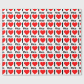 ik hou van muizen cadeaupapier (Vlak)