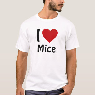 Ik hou van muizen t-shirt