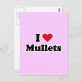 Ik hou van mullets briefkaart (Voorkant / Achterkant)