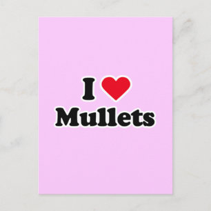 Ik hou van mullets briefkaart