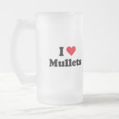 Ik hou van mullets matglas bierpul (Links)