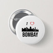 Ik hou van Mumbai of Bombay India Ronde Button 5,7 Cm (Voorkant /achterkant)