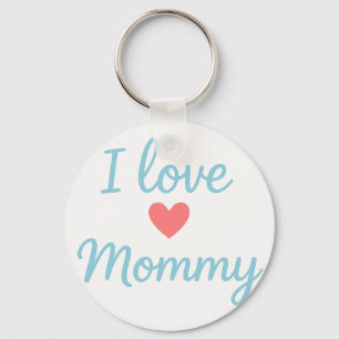 Ik hou van Mummy Sleutelhanger - Schattige Hartges