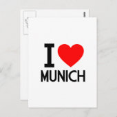 Ik hou van München Briefkaart (Voorkant / Achterkant)