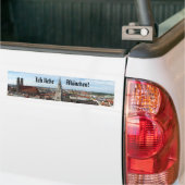 "Ik hou van München!" Bumpersticker (Op Truck)
