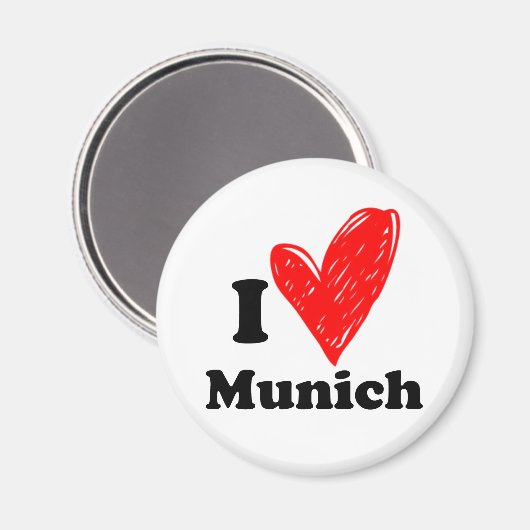 Ik hou van München Magneet (Voorkant / Achterkant)