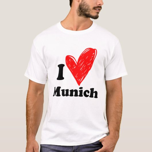 Ik hou van München T-Shirt (Voorkant)