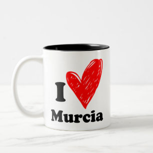 Ik hou van Murcia Tweekleurige Koffiemok