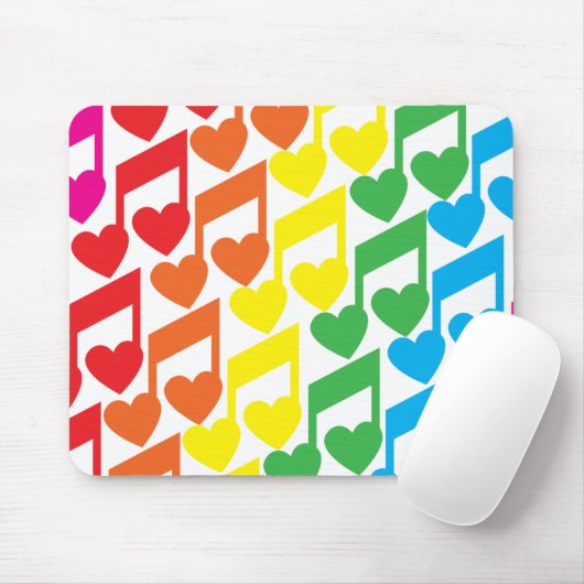 Ik hou van Music Mousepad Muismat (Met muis)