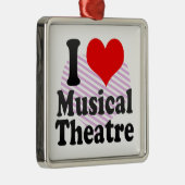 Ik hou van Musical Theater Metalen Ornament (Rechts)