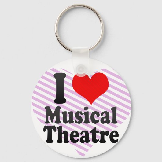 Ik hou van Musical Theater Sleutelhanger (Voorkant)