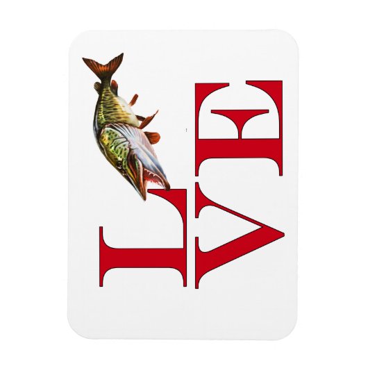 Ik hou van Muskie Magneet (Verticaal)