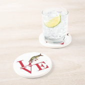 Ik hou van Muskie Zandsteen Onderzetter (Zijkant)