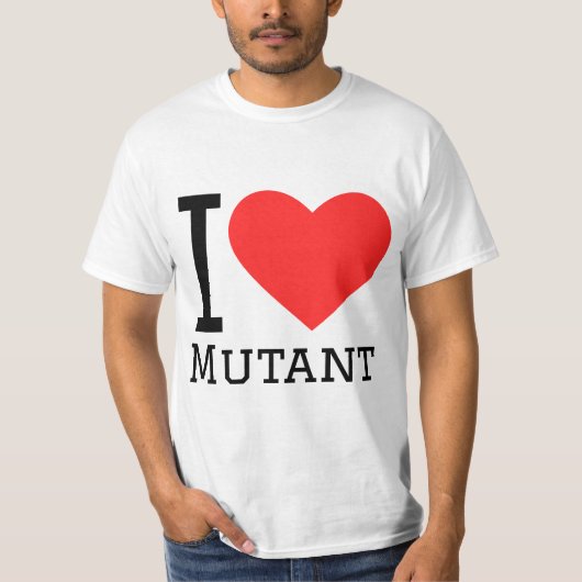 Ik hou van mutant  t-shirt (Voorkant)