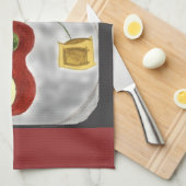 Ik hou van muziek Abstracte instrumenten keukenhan Theedoek (Quarter Fold)