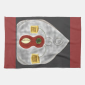 Ik hou van muziek Abstracte instrumenten keukenhan Theedoek (Horizontaal)