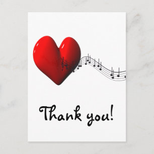 Ik hou van muziek briefkaart