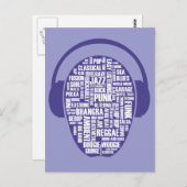 Ik hou van muziek Briefkaart (Voorkant / Achterkant)