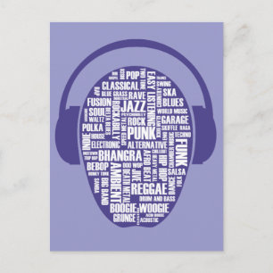 Ik hou van muziek Briefkaart