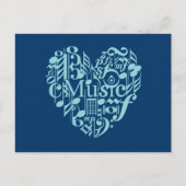 Ik hou van muziek Briefkaart (Voorkant)