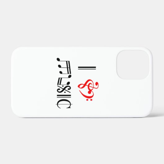 Ik hou van muziek Case-Mate iPhone case (Achterkant (horizontaal))