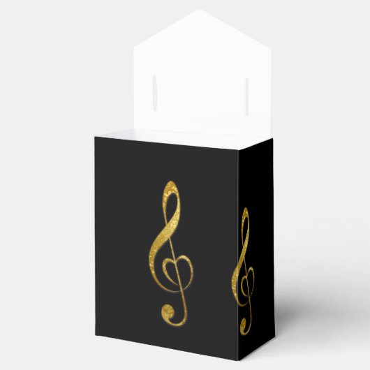 Ik hou van muziek gunst box bedankdoosjes (Geopend)