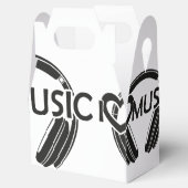 Ik hou van muziek hoofdtelefoon bedankdoosjes (Geopend)