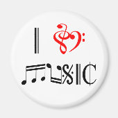 Ik hou van muziek magneet (Voorkant)