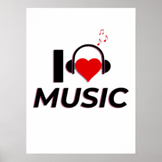 Ik hou van muziek Poster