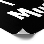 Ik hou van muziek poster (Hoek)
