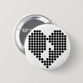 Ik hou van Muziek Ronde Button 5,7 Cm (Voorkant /achterkant)