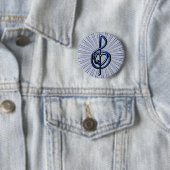 Ik hou van muziek ronde button 5,7 cm (In situ)