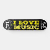 IK HOU VAN MUZIEK Skateboard, 7¾" Deck Persoonlijk Skateboard (Horizontaal)