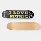 IK HOU VAN MUZIEK Skateboard, 7¾" Deck Persoonlijk Skateboard (Horizontaal)