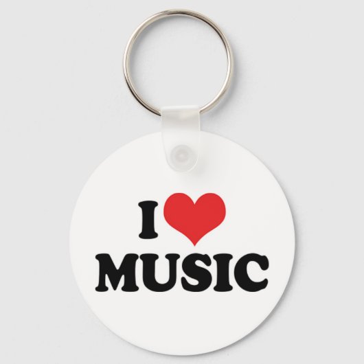 Ik Hou Van Muziek Sleutelhanger (Voorkant)