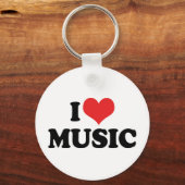 Ik Hou Van Muziek Sleutelhanger (Voorkant)