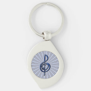 Ik hou van muziek sleutelhanger