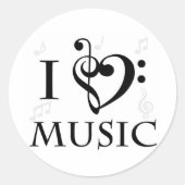 Ik hou van muziek Stickers (Voorkant)