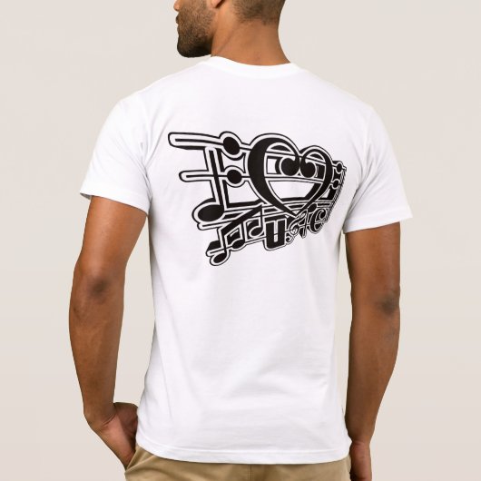 IK HOU VAN MUZIEK T-SHIRT (Achterkant)