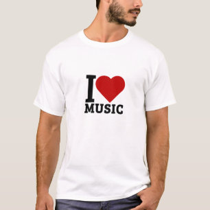 Ik hou van muziek t-shirt