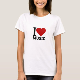 Ik hou van muziek t-shirt