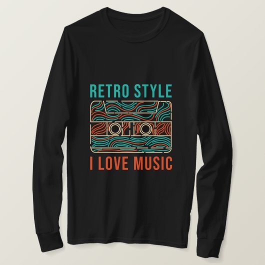 Ik hou van muziek t-shirt (Design voorkant)