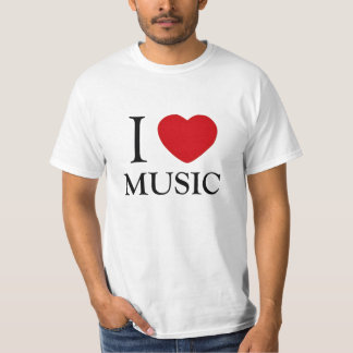 Ik hou van muziek t-shirt