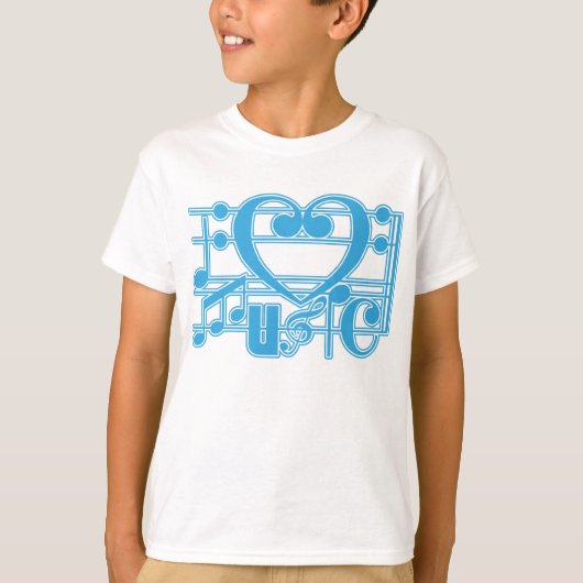 IK HOU VAN MUZIEK T-SHIRT (Voorkant)